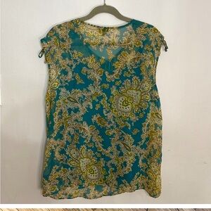 Talbots Chiffon Sleeveless 
 Blouse, size L